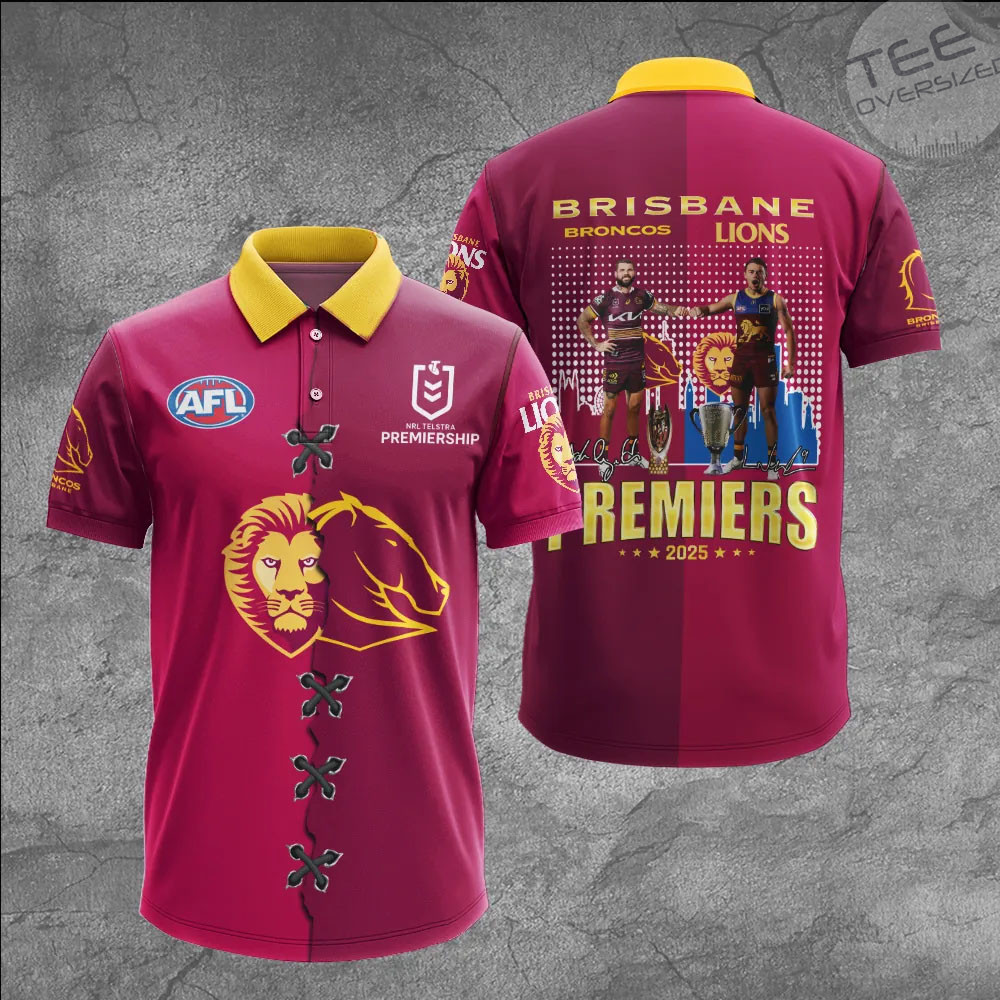 Brisbane Broncos polo shirt 02