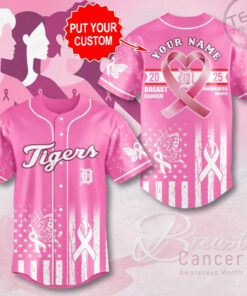 Detroit Tigers x Breast Cancer Awareness Baseball Jersey