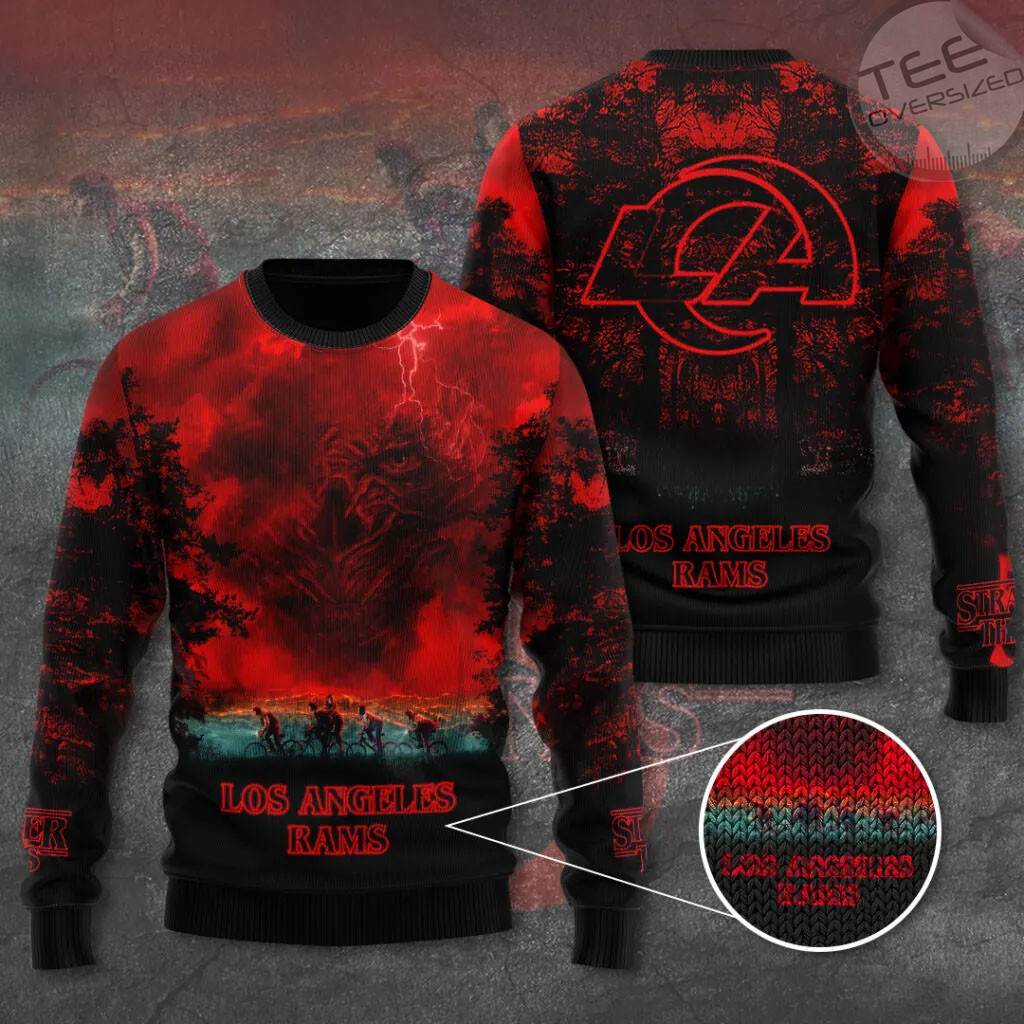 Los Angeles Rams x Stranger Things Ugly Sweater