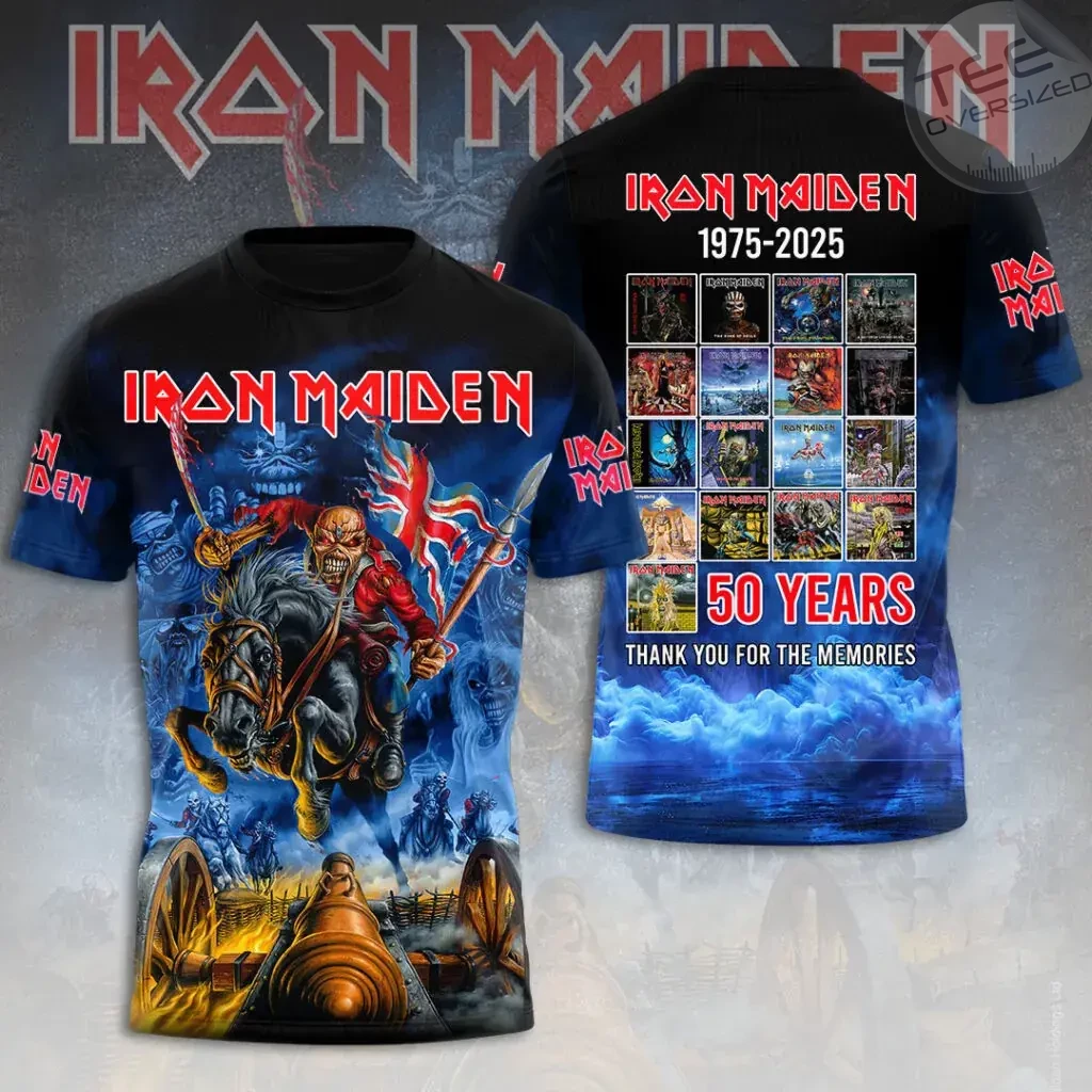 Best sellers Iron Maiden 50th Anniversary T shirt 03