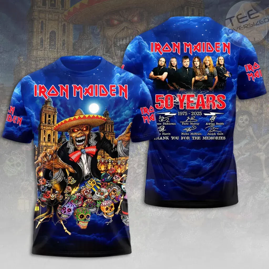 Best sellers Iron Maiden 50th Anniversary T shirt 04