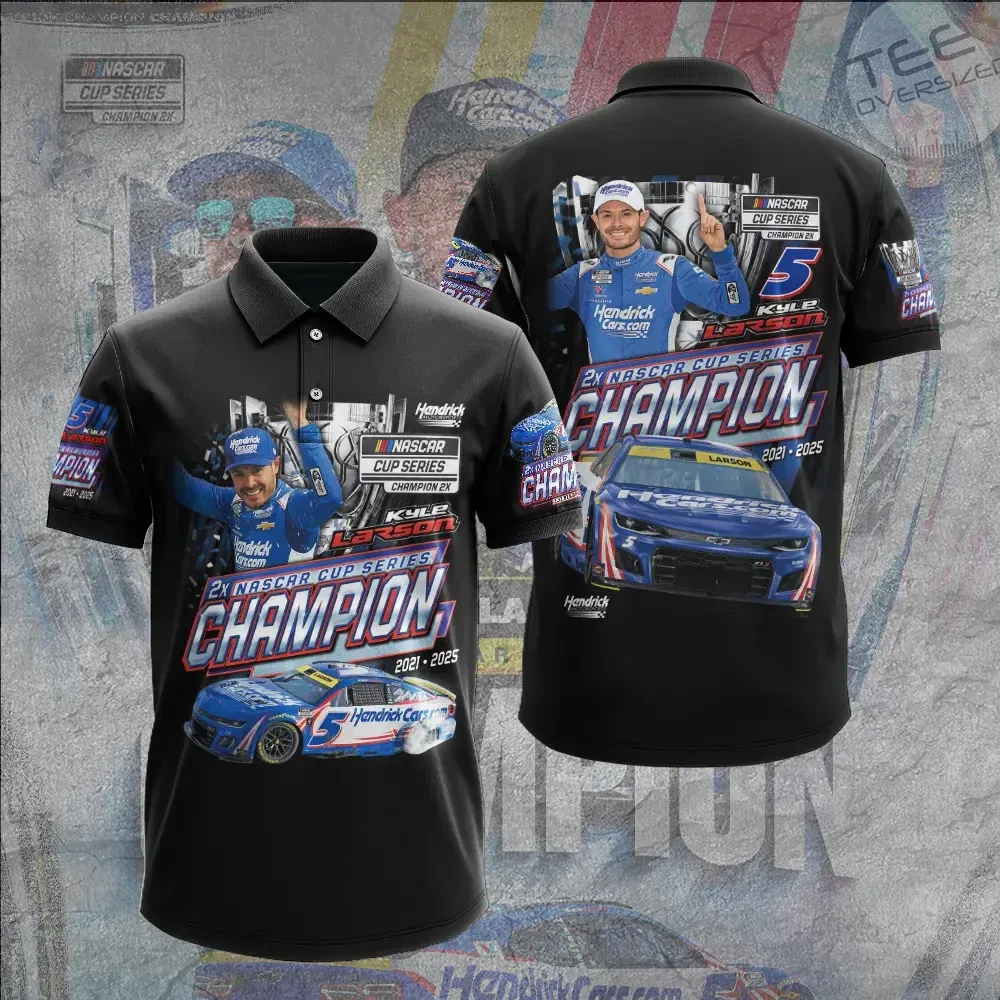 Best sellers Kyle Larson polo shirt 06