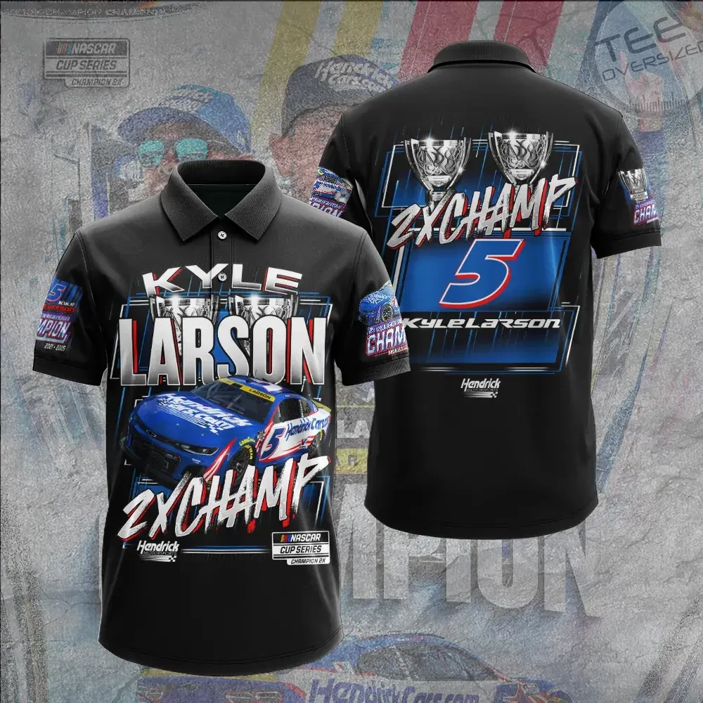 Best sellers Kyle Larson polo shirt 11