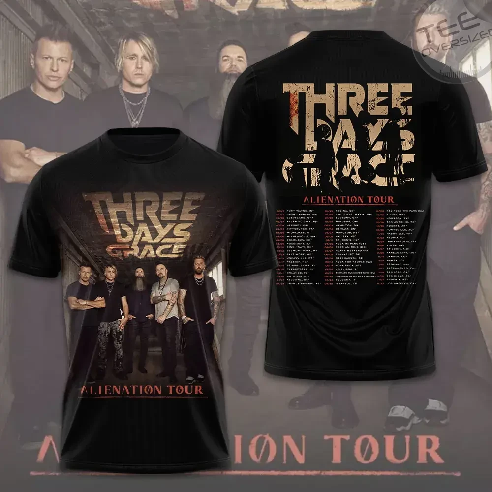 Three Days Grace T shirt 01