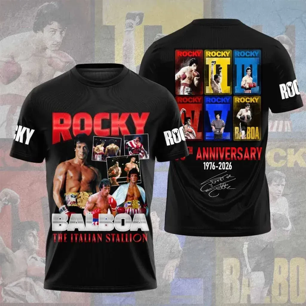 Rocky 50th Anniversary T Shirts