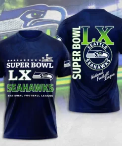 Seattle Seahawks Super Bowl LX T Shirt