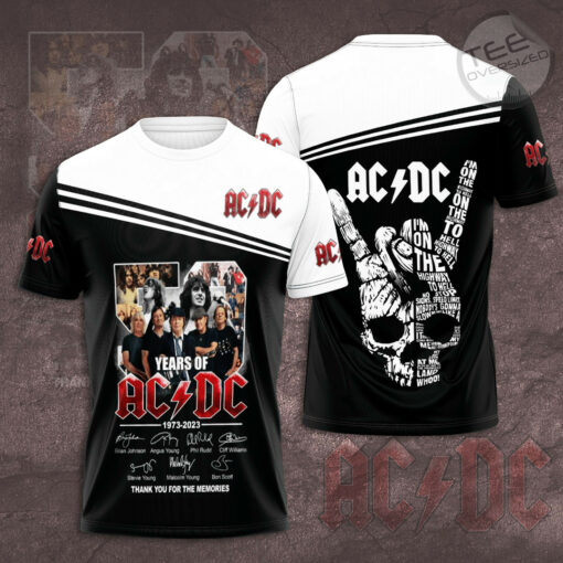 50 years ACDC T shirt 1