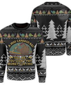 A Jose Canseco Bat Tell Me You Didnt Pay Money For This Ugly Christmas 3D Sweater