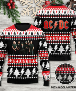 AC DC Christmas 3D Sweater