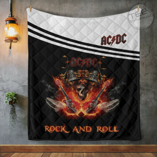 ACDC quilt blanket