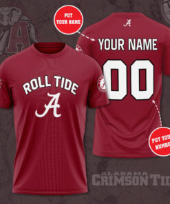 Alabama Crimson Tide 3D T shirt 02