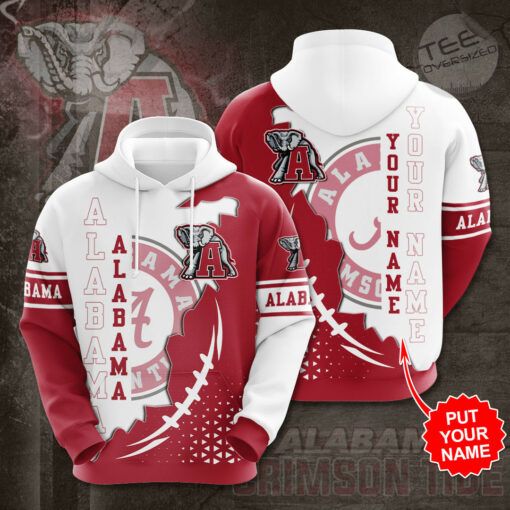 Alabama Crimson Tide 3D hoodie 05