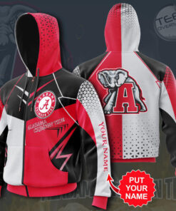 Alabama Crimson Tide Zip up Hoodie 01 1
