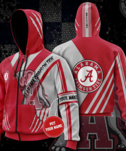 Alabama Crimson Tide Zip up Hoodie 03 1