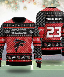 Atlanta Falcons Gucci Ugly Christmas 3D Sweater