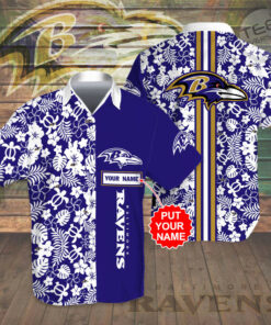 Baltimore Ravens 3D Hawaiian Shirt Hawaiian Shorts 03