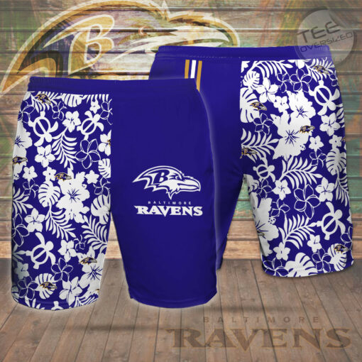 Baltimore Ravens 3D Hawaiian Shirt Hawaiian Shorts 04