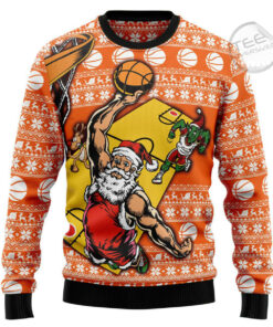 Basketball Ugly Christmas 3D Sweater
