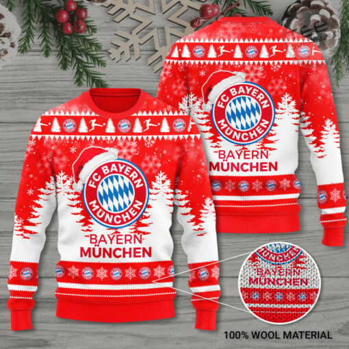 Bayern Munchen Christmas 3D Sweater