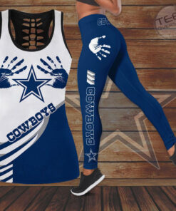 Best selling Dallas Cowboys Hollow Tank Top Leggings 05