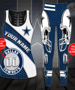 Best selling Dallas Cowboys Hollow Tank Top Leggings 08