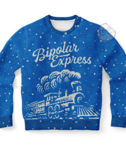 Bipolar Express Ugly Christmas 3D Sweater