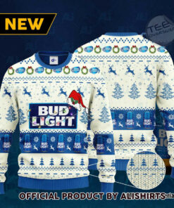 Bud Light Santa Hat Christmas Ugly Christmas 3D Sweater