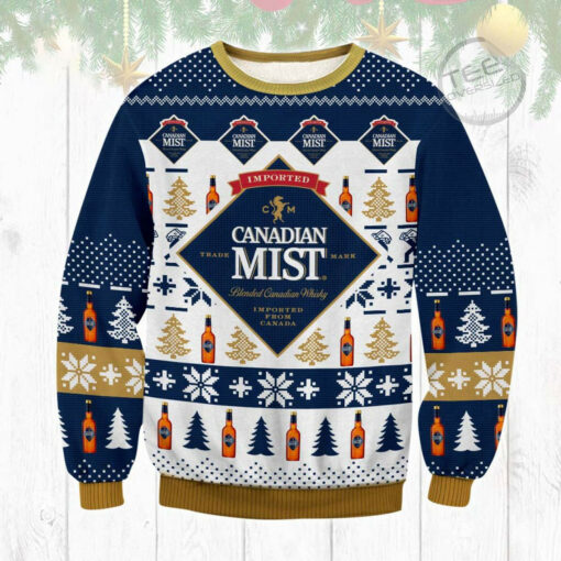 Canadian Mist blended whisky Ugly Christmas 3D Sweater