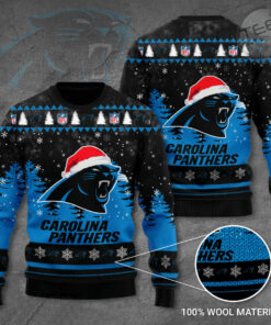 Carolina Panthers 3D Ugly Sweater