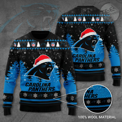 Carolina Panthers 3D Ugly Sweater