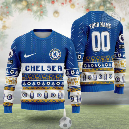 Chelsea FC Ugly Christmas 3D Sweater