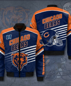 Chicago Bears 3D Bomber Jacket 01