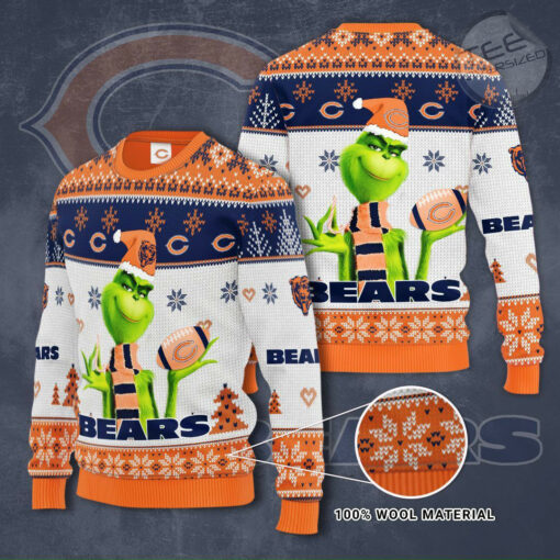 Chicago Bears 3D sweater 01
