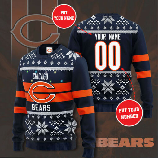 Chicago Bears 3D sweater 03