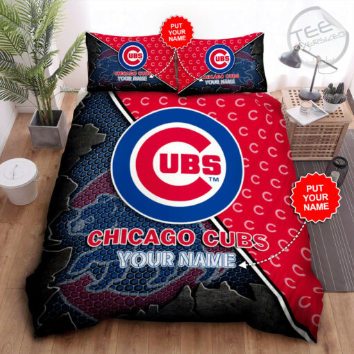 Chicago Cubs bedding set – duvet cover pillow shams 01