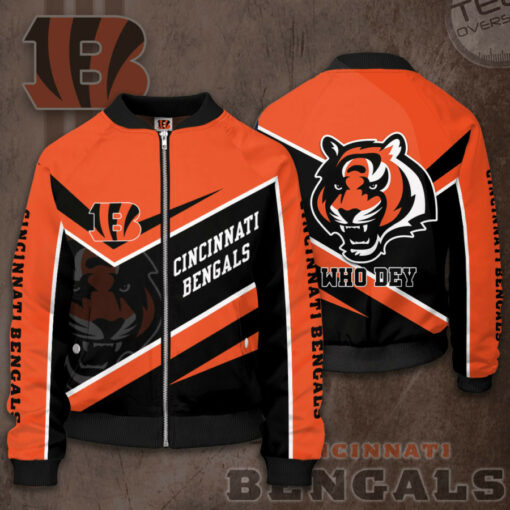 Cincinnati Bengals 3D Bomber Jacket 01