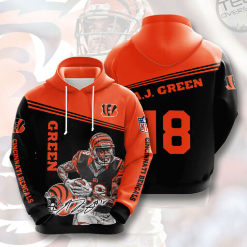Cincinnati Bengals 3D hoodie 08