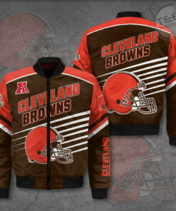 Cleveland Browns 3D Bomber Jacket 01