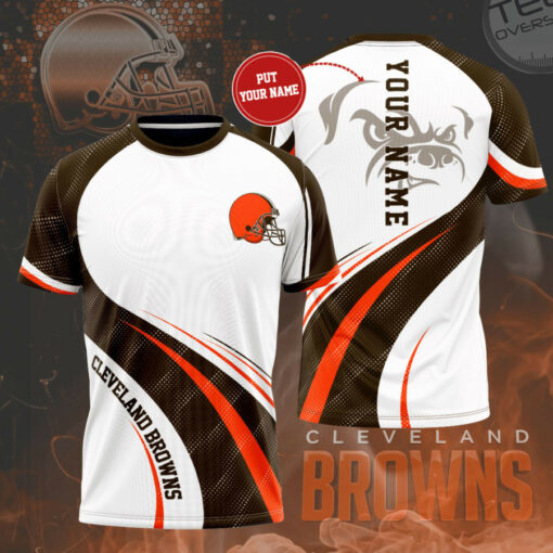 Cleveland Browns 3D T shirt 02