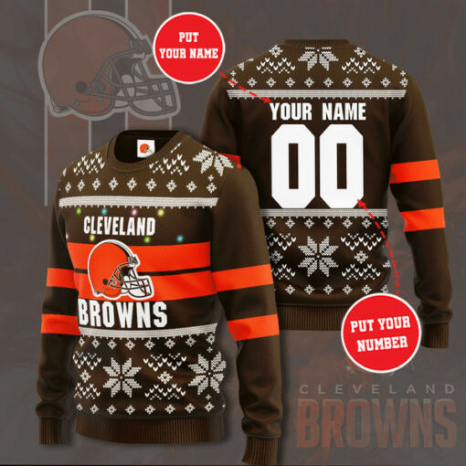 Cleveland Browns 3D sweater 01