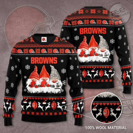 Cleveland Browns 3D sweater 02