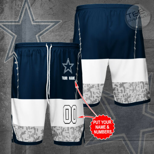 Dallas Cowboys 3D Jersey Shorts 03
