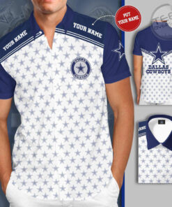 Dallas Cowboys 3D Short Sleeve Dress Shirt 04