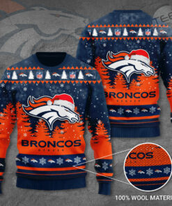 Denver Broncos 3D Ugly Sweater