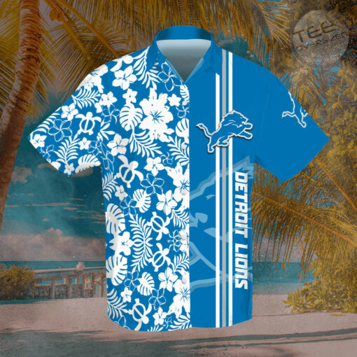 Detroit Lions 3D Hawaiian Shirt 01