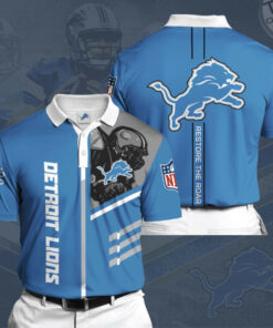 Detroit Lions 3D Polo 01