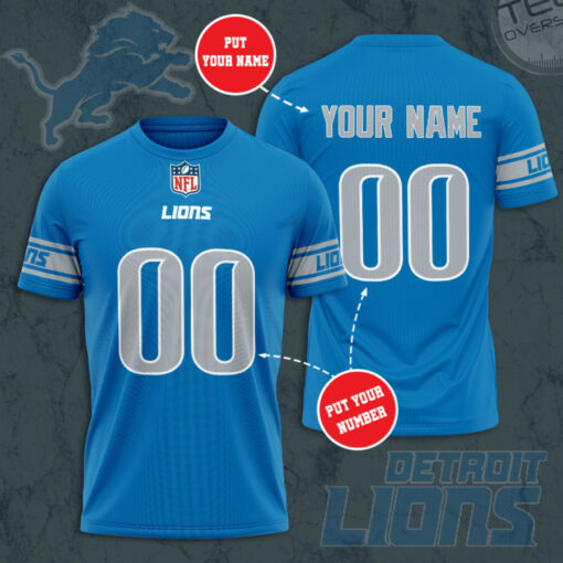 Detroit Lions 3D T shirt 04