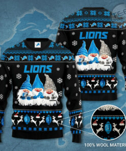 Detroit Lions 3D sweater 01