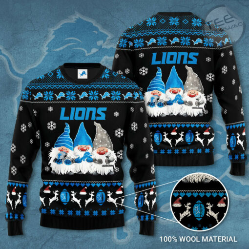 Detroit Lions 3D sweater 01