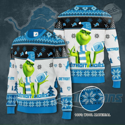 Detroit Lions 3D sweater 02